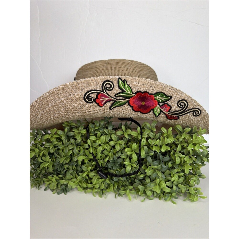 Ed Hardy Love Kills Slowly Straw Cowboy Hat Y2K Graphic Tan  One Size NW - Picture 3 of 7